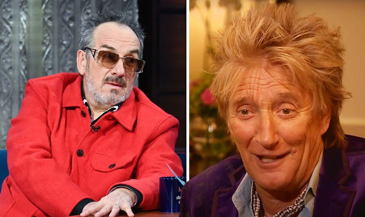 ‘Where’s your hair gone mate?’ Rod Stewart savages Elvis Costello after Jubilee digs