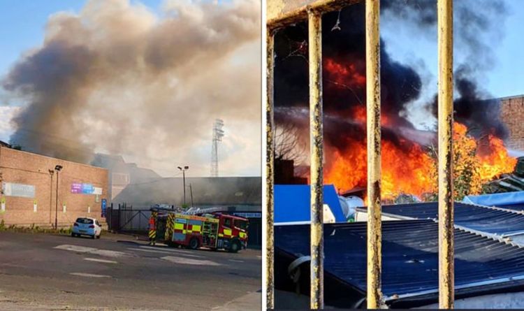 Southend United's Roots Hall stadium on fire as emergency services scramble to ground