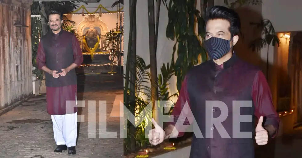 Photos: Anil Kapoor looks dapper as he celebrates Karwa Chauth