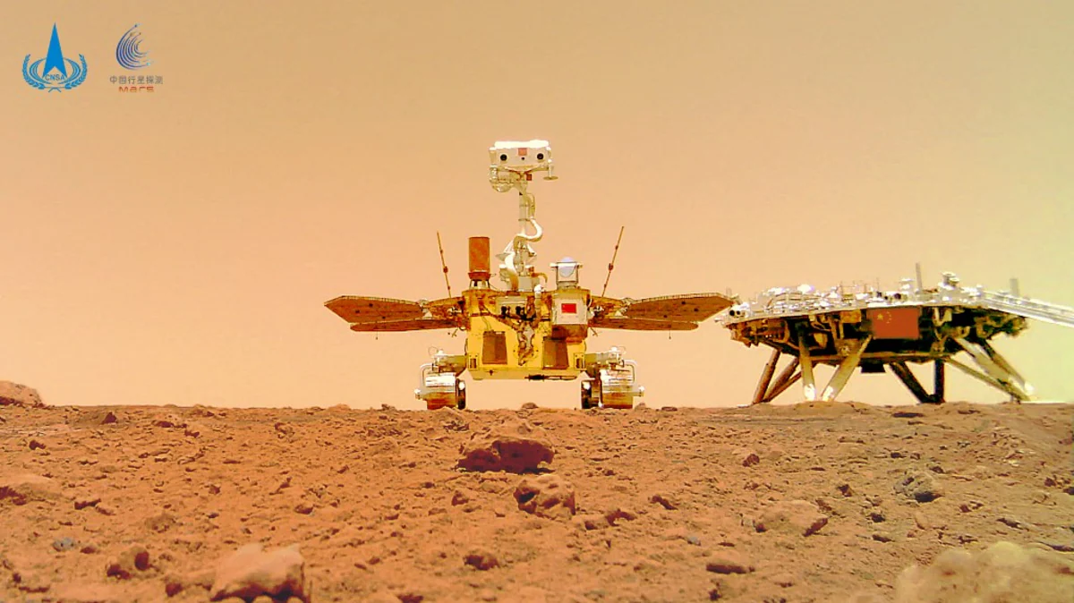 China’s Mars Rover Zhurong Beams Back a Selfie
