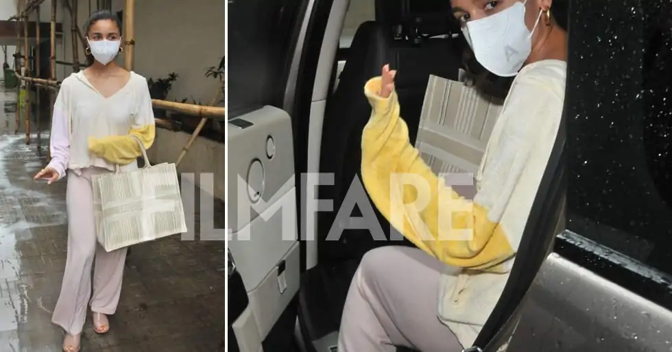 Photos: Alia Bhatt visits the Dharma Productions’ office