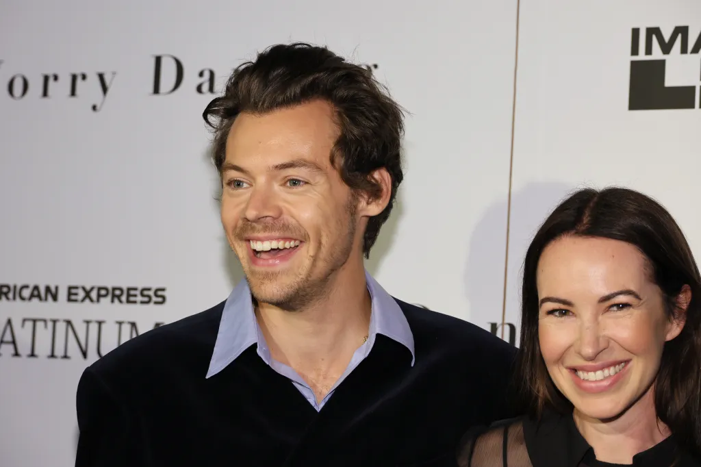 Harry Styles Wears Gucci at ‘Don’t Worry Darling’ New York Photo Call
