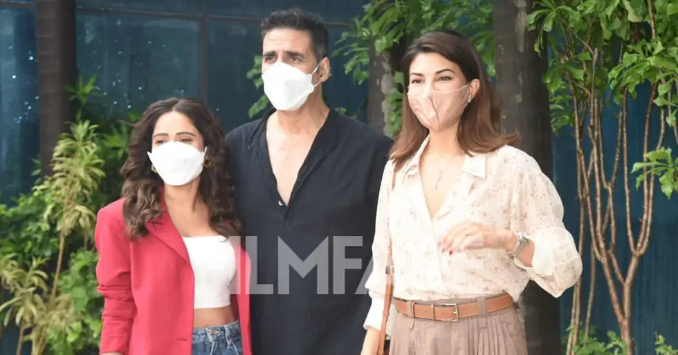 Photos: Nushrratt Bharuccha, Akshay Kumar, Jacqueline Fernandez catch up