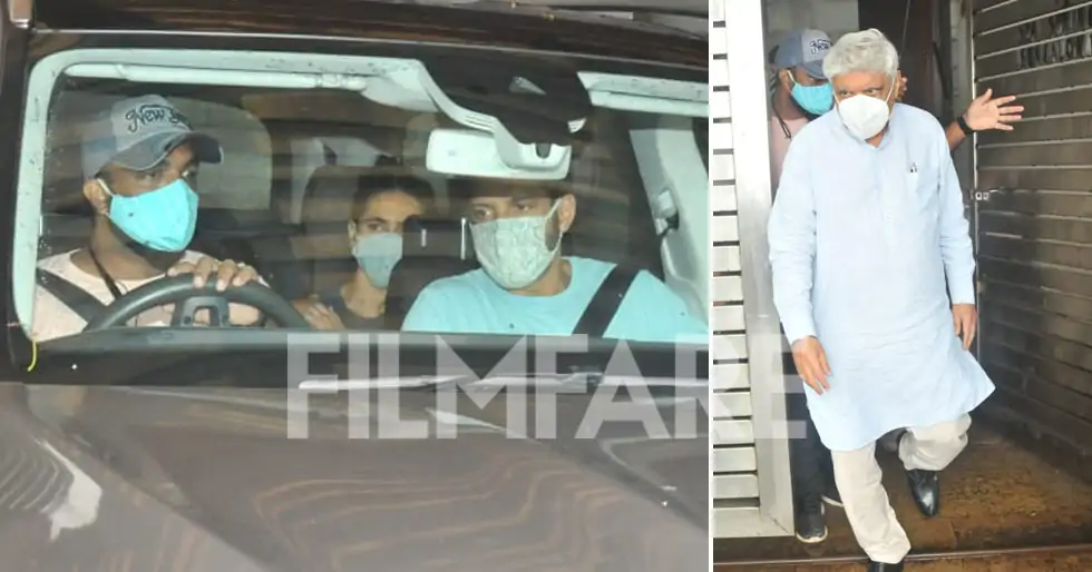 Farhan Akhtar, Shibani Dandekar snapped along with Javed Akhtar