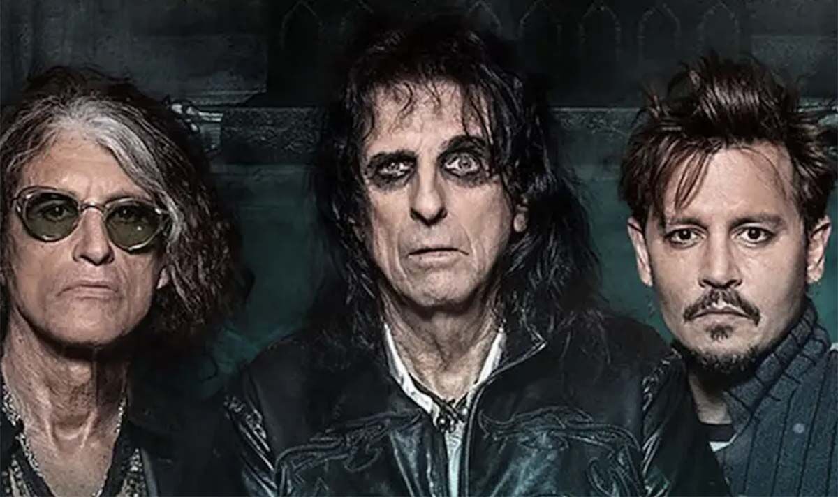 Johnny Depp announces Hollywood Vampires 2023 tour with Alice Cooper and Joe Perry
