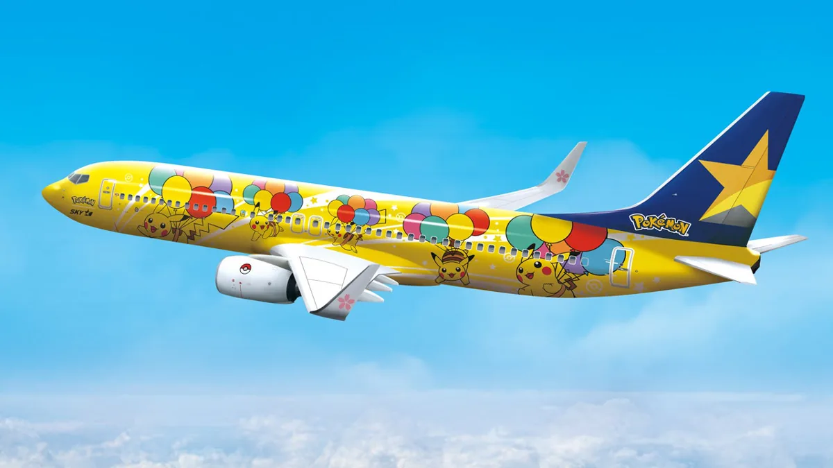 The Pokémon Company Reveals a Brand New Pikachu-Themed Plane