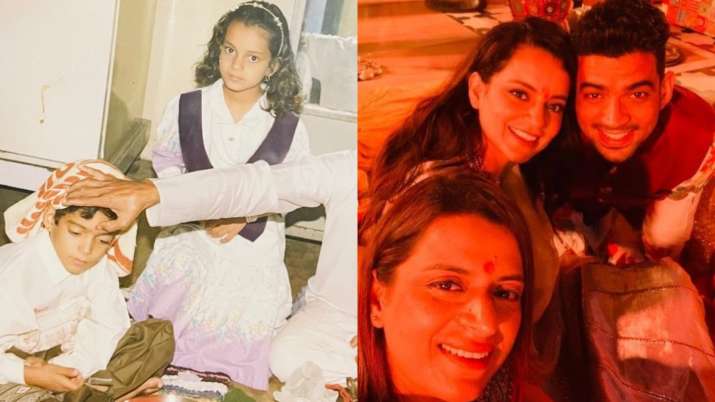 Kangana Ranaut shares rare childhood photo to wish brother on birthday, seen yet?