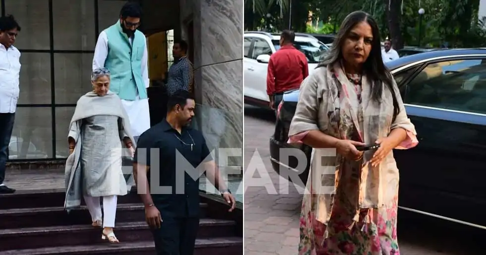 Abhishek Bachchan, Jaya Bachchan, Shabana Azmi and others attend Rakesh Kumar's prayer meet