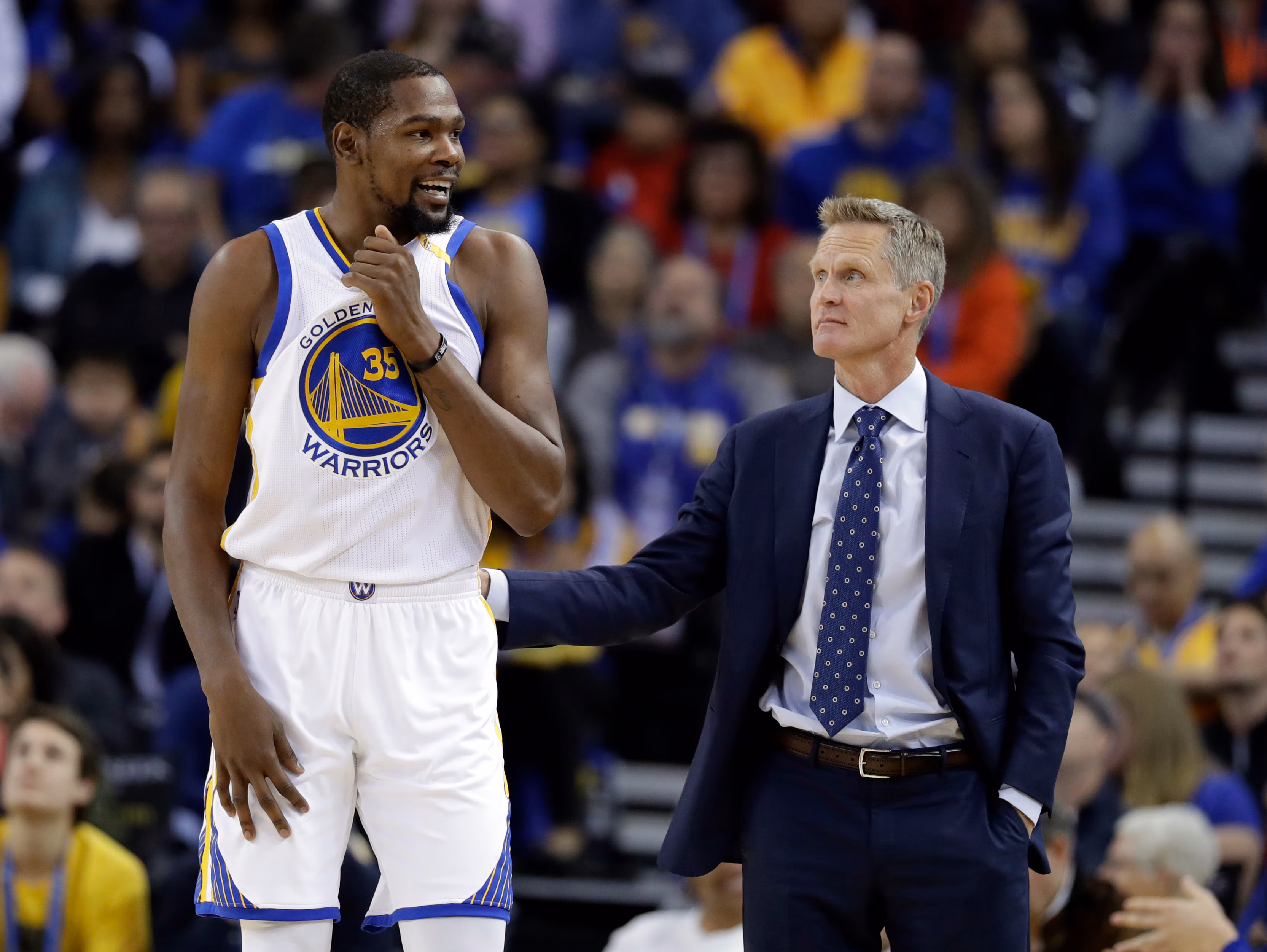 Warriors' Steve Kerr: Kevin Durant Dealt With A Lot of Stress From Constant Criticism