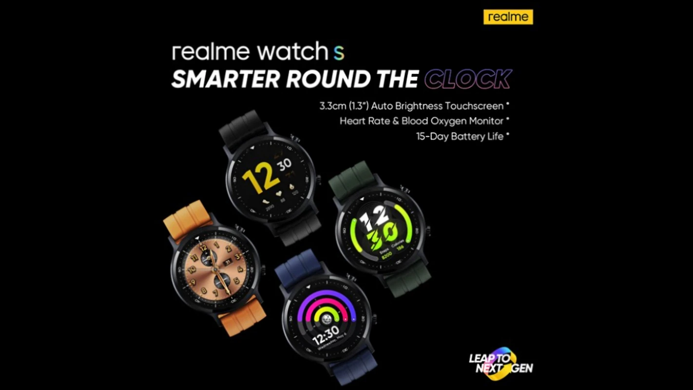 Realme Watch S With Blood Oxygen Monitor to Launch on November 2