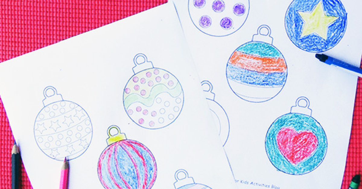 Free Printable Christmas Ornaments for Kids