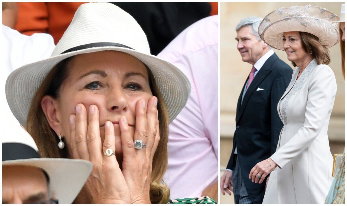 Carole Middleton will celebrate 42nd wedding anniversary today - a look at her £200k ring