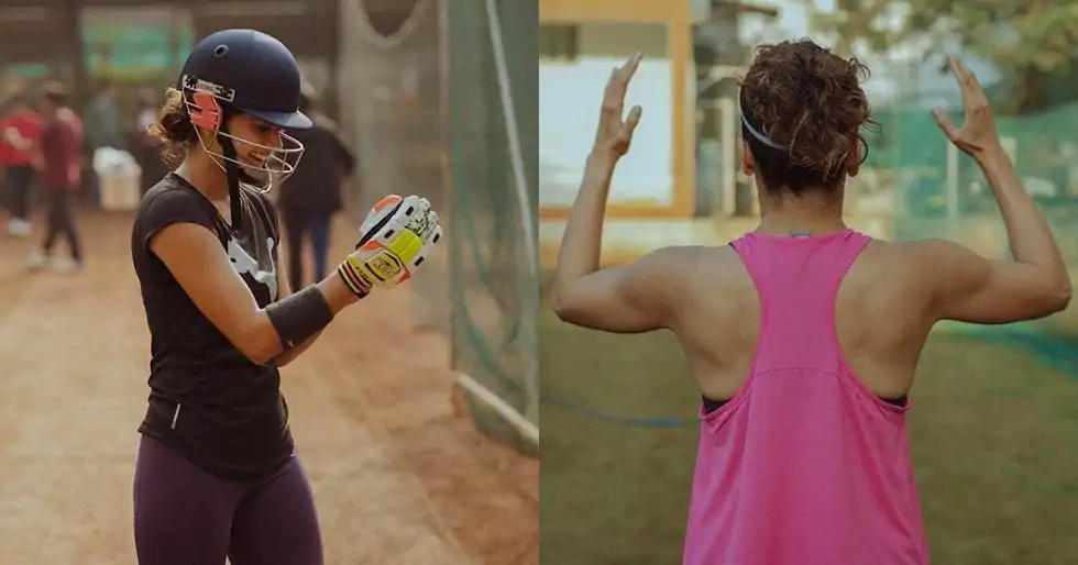 Taapsee Pannu replaces gyms with open grounds to train for Shabaash Mithu
