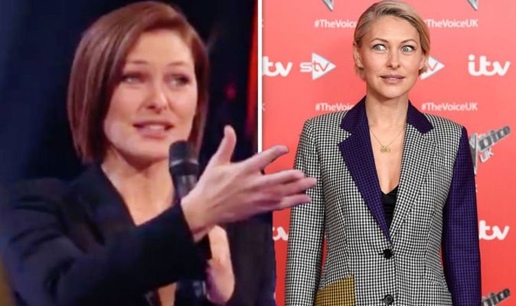 Emma Willis given walking stick for The Voice final amid fears she may ‘fall on her face'