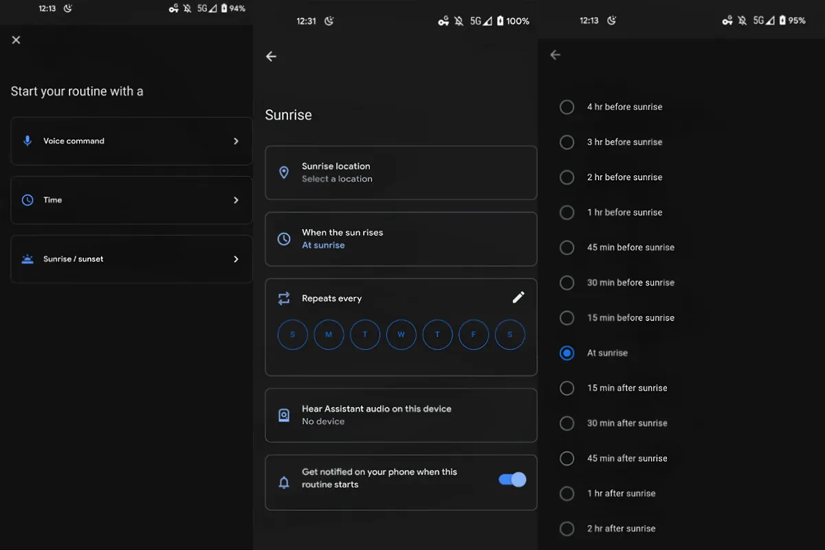 Google Assistant Is Getting New Sunrise and Sunset Routine Triggers