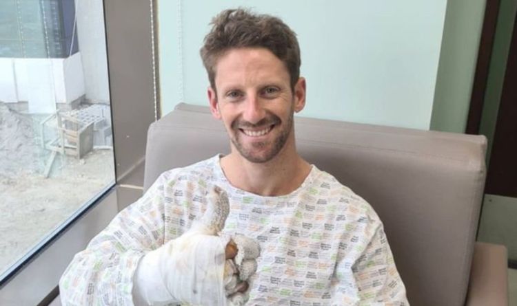 Romain Grosjean offers emotional update teasing F1 return as star released from hospital