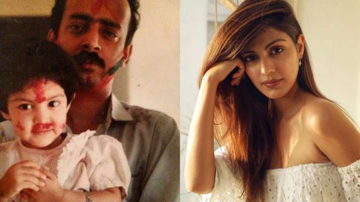 In heartfelt post for her father, Rhea Chakraborty says, 'sorry times have been tough'