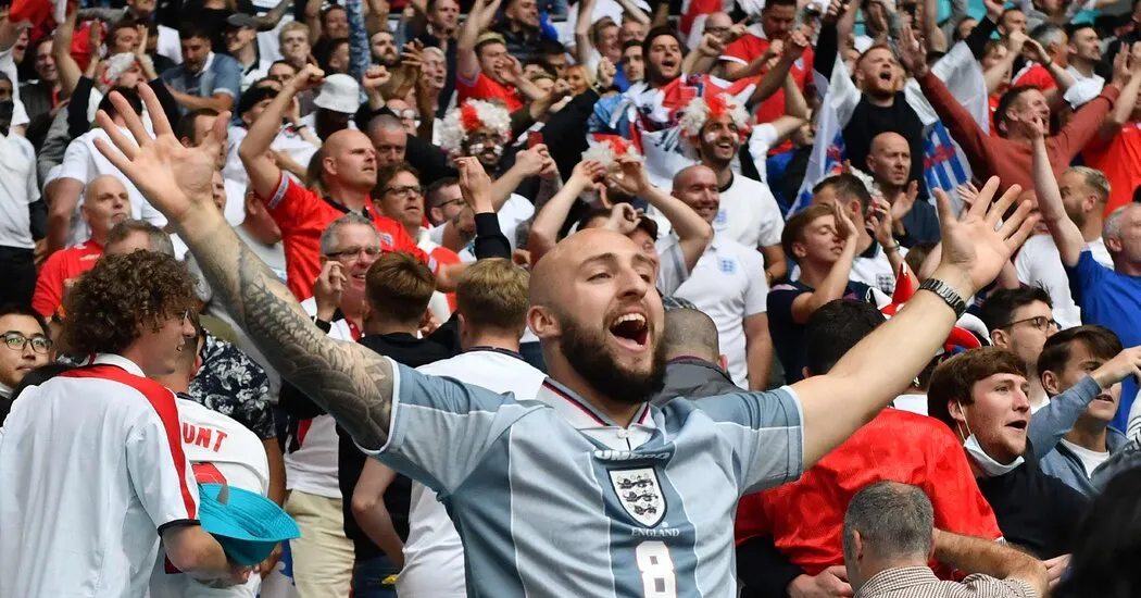 The shirts on England fans tell a story of suffering.