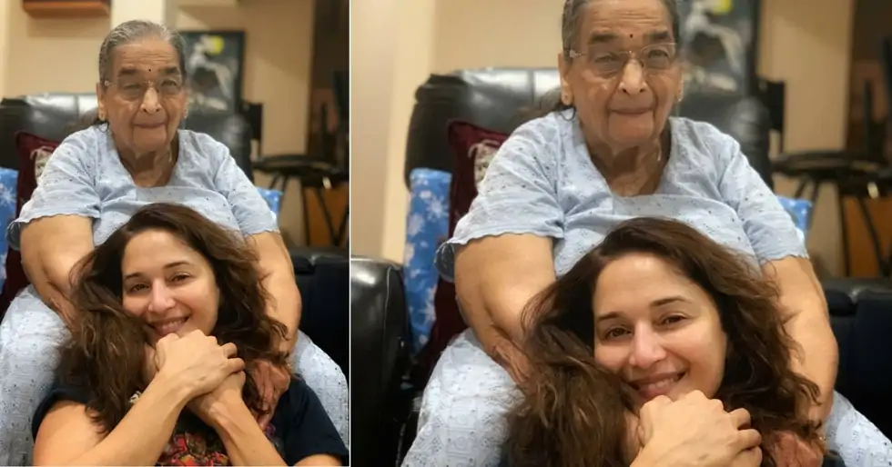This picture of Madhuri Dixit Nene with her mother adorable