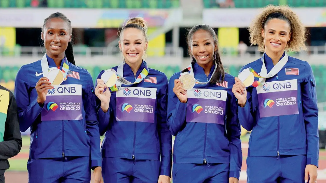 Sydney McLaughlin helps US win women’s 4x400m gold