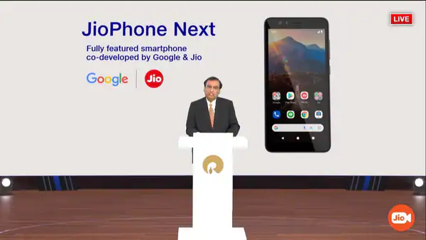 Mukesh Ambani unveils JioPhone Next 'most affordable smartphone'
