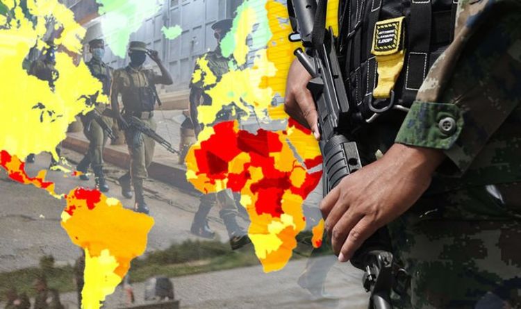 Most dangerous countries in the world mapped - where are riskiest destinations?