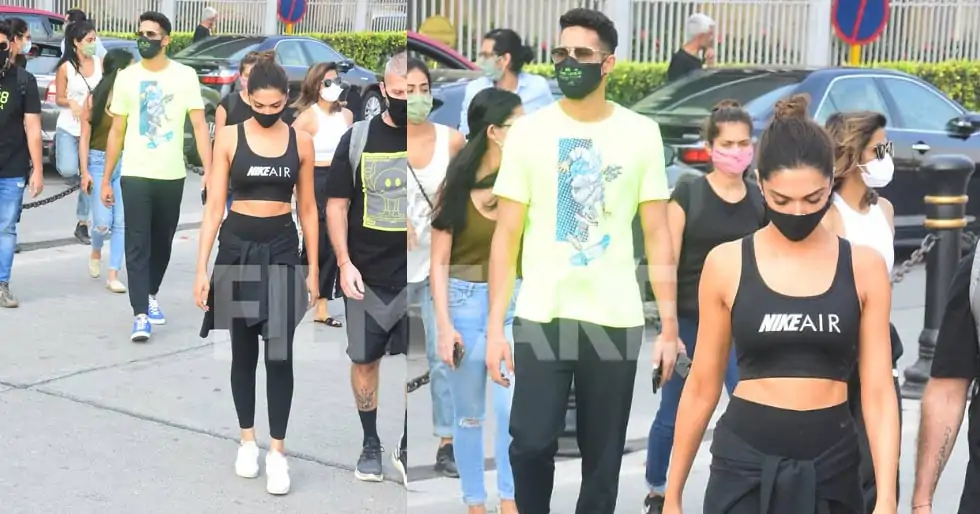 Deepika Padukone and Siddhant Chaturvedi head for another day of shoot at Alibag