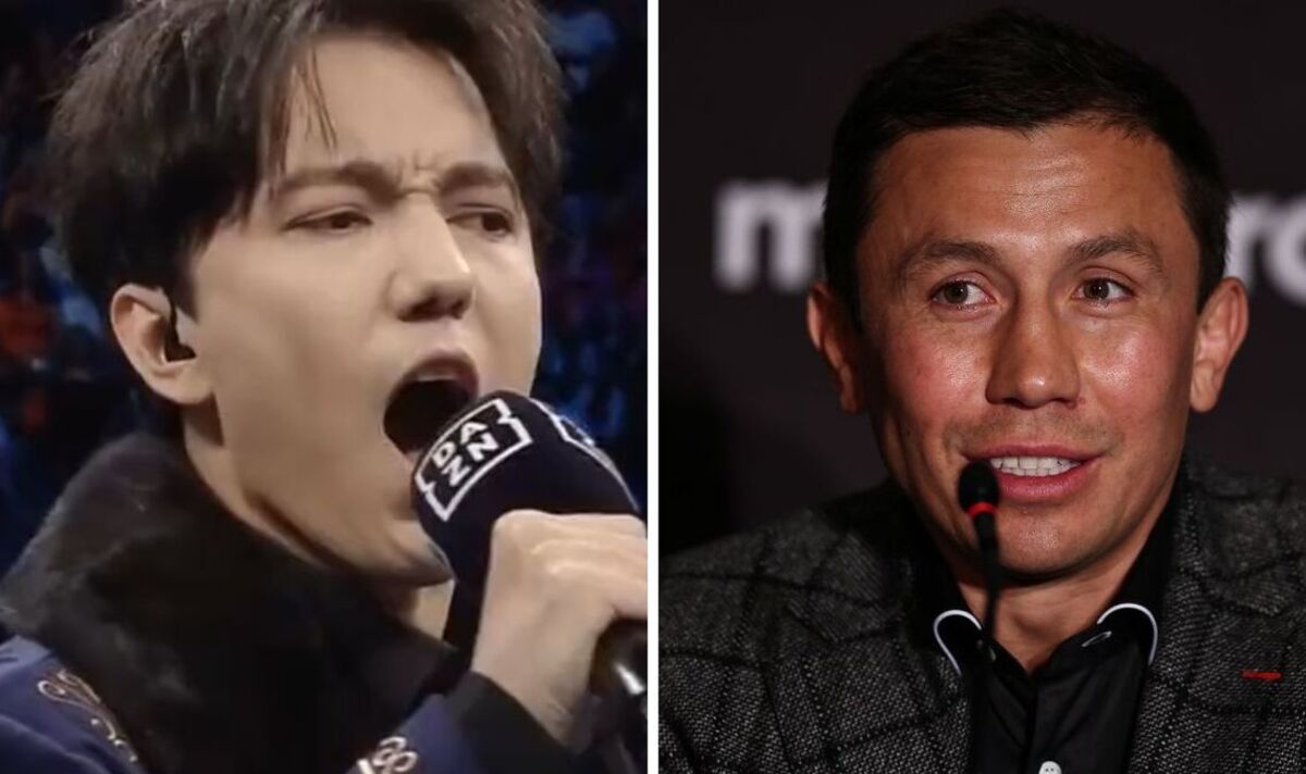 Golovkin fans left perplexed as singer 'lip-synchs' national anthem