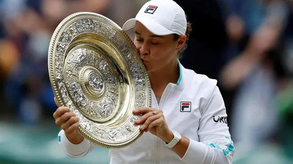 Australia's Ashleigh Barty beats Pliskova to win her first Wimbledon title