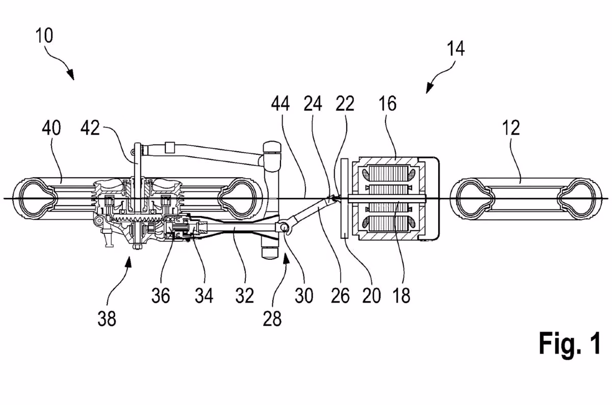 BMW files patent for shaft-driven electric motorcycle layout