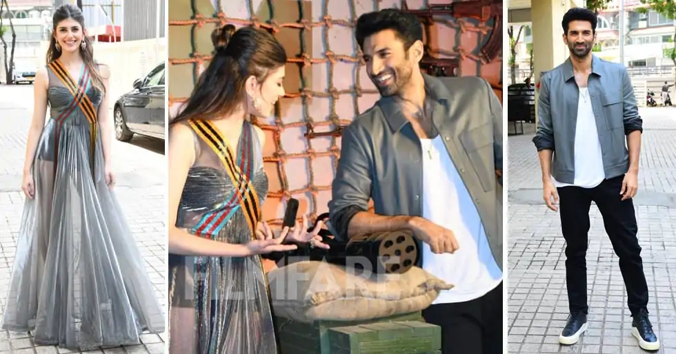 Aditya Roy Kapur, Sanjana Sanghi snapped at the trailer launch of OM: The Battle Within