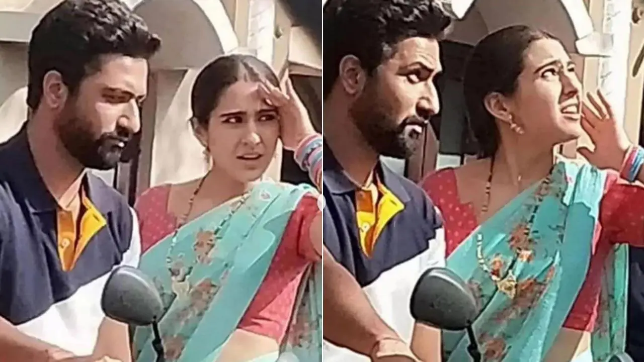 Vicky, Sara`s unseen pictures from sets of Laxman Utaker`s next goes viral