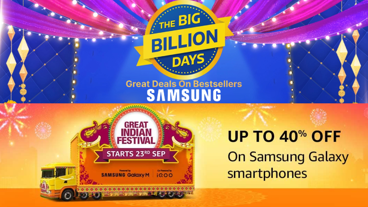 Best Deals on Samsung phones from Flipkart Big Billion Days and Amazon Great Indian Festival Sale 2022 - Smart