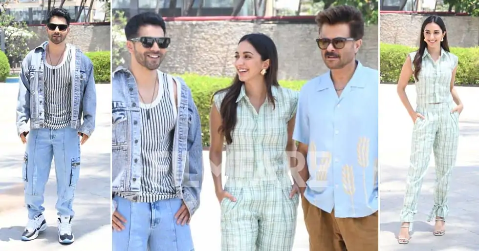 Kiara Advani, Varun Dhawan and Anil Kapoor head out to promote Jug Jugg Jeeyo