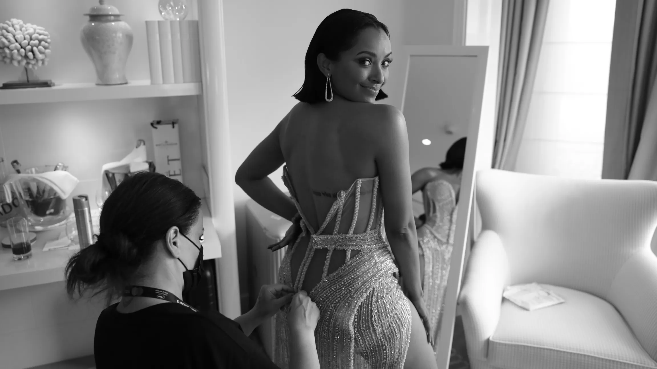 How Kat Graham Got Ready for the Cannes amfAR Gala, From Glowing Skin to Glossed Lips