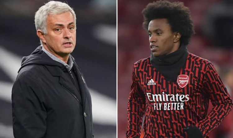 Tottenham boss Jose Mourinho makes surprise Willian transfer claim ahead of Arsenal clash