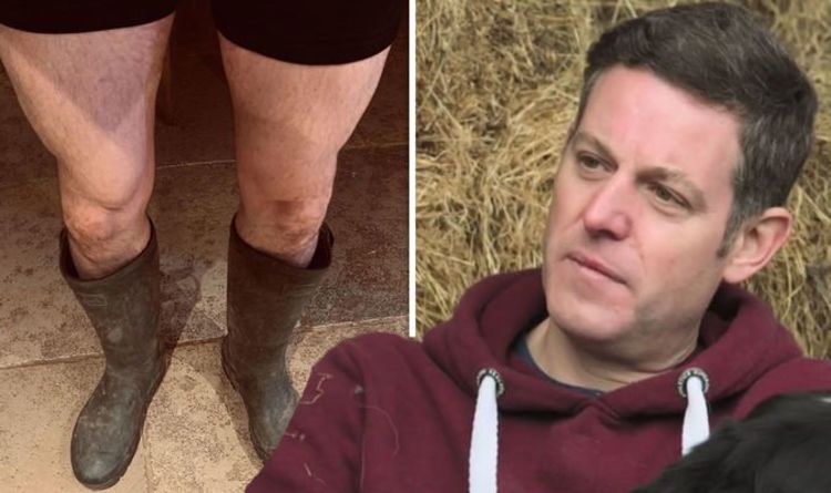 Matt Baker divides fans by posing for pic in underwear and wellies ‘Going to regret that!'