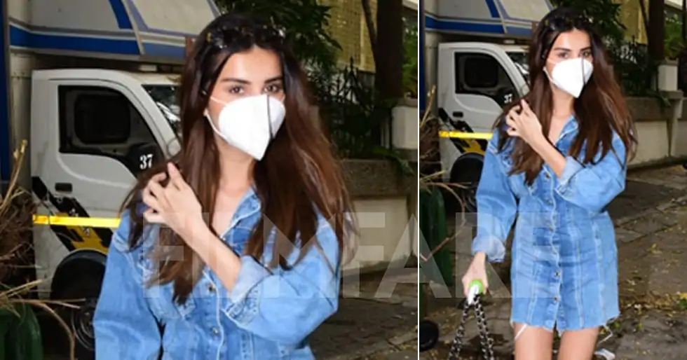 Pictures: Tara Sutaria looks on point in a denim dress