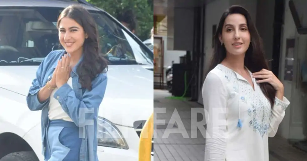 Sara Ali Khan and Nora Fatehi clicked out and about in the city
