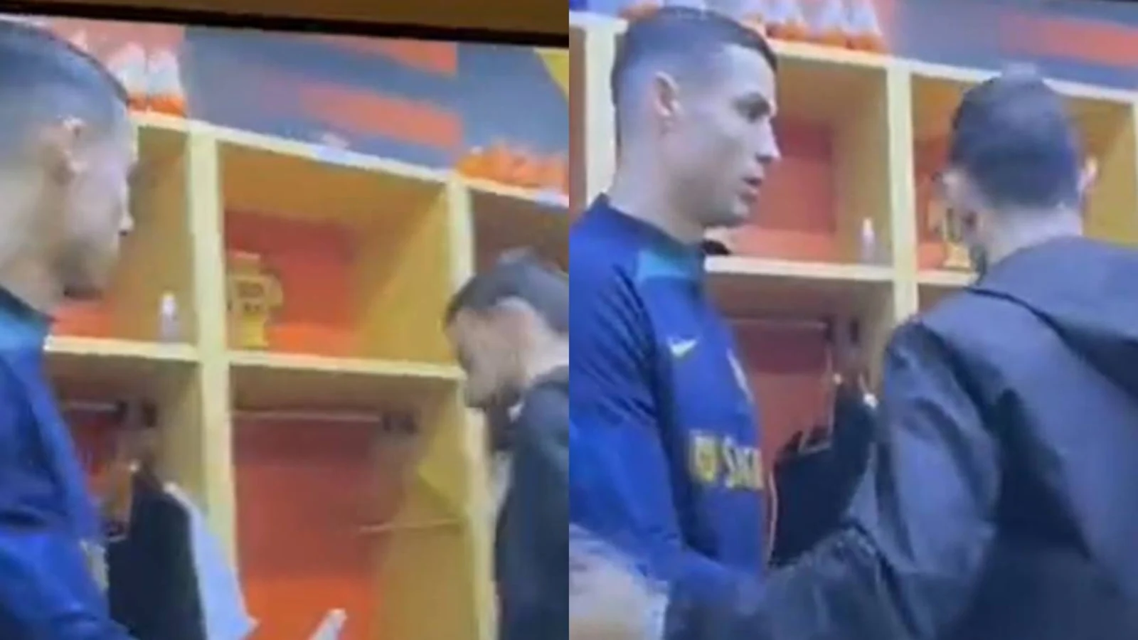 Watch: Bruno Fernandes' frosty handshake with Ronaldo post bombshell interview perfectly sums up tension in Un
