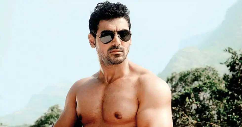 John Abraham starts his day in a healthy way