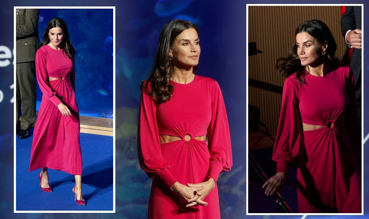 'Wow' Letizia of Spain shows off 'serious abs' in £50 cut-out dress - 'daring for a Queen'