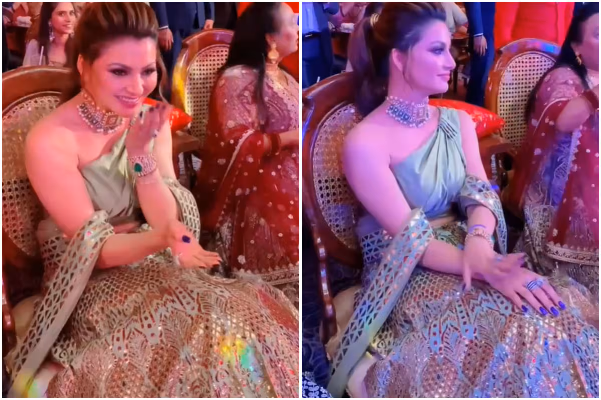 Urvashi Rautela Wears Leather Lehenga and Jewellery Worth Rs 55 Lakh at Neha Kakkar's Wedding