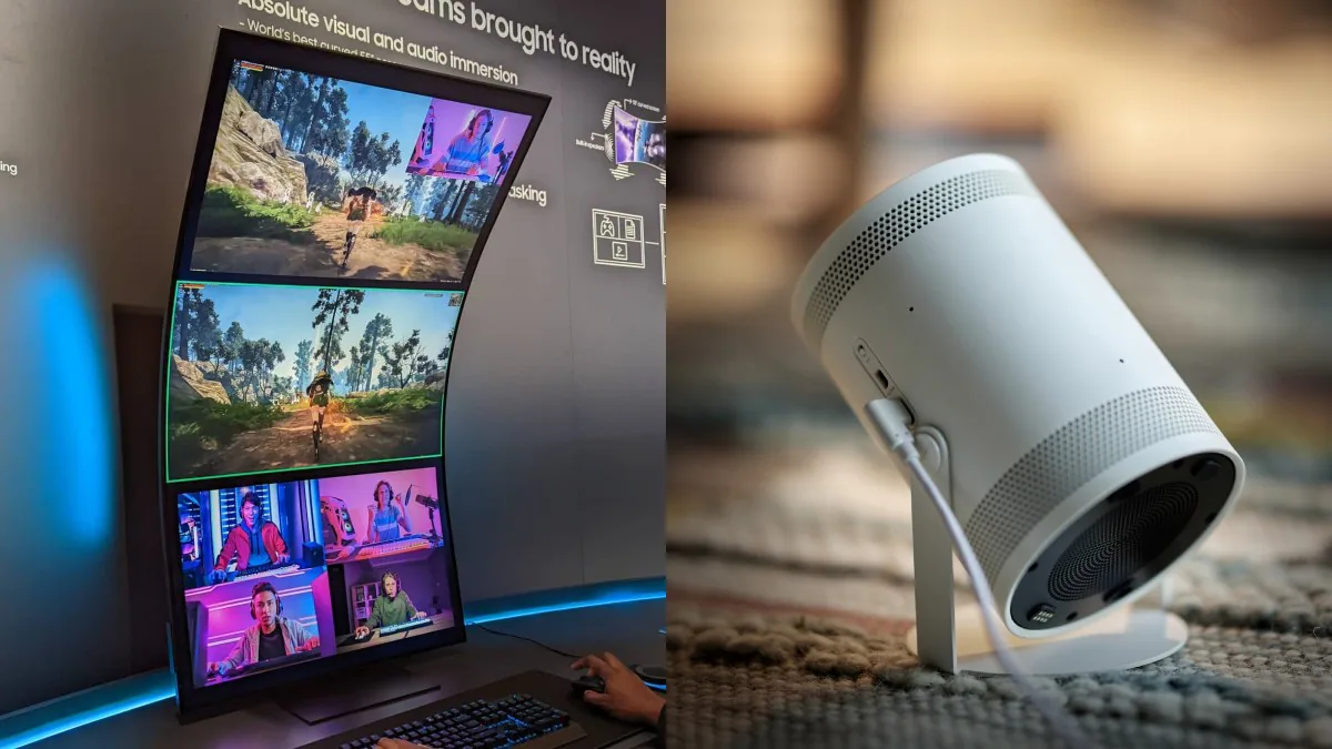 CES 2022: Samsung Odyssey Ark Curved Monitor, Freestyle Projector Unveiled