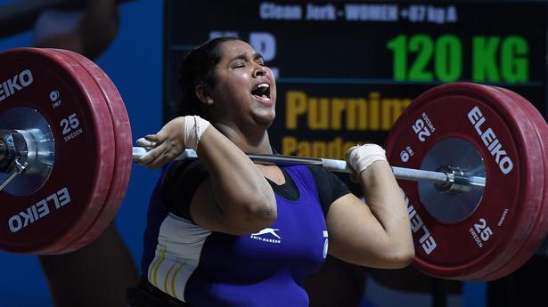 National Games | Purnima Pandey grabs gold in 87kg weightlifting